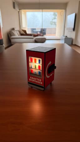 COASTER DISPENSER | For TULLE COASTERS 3d model