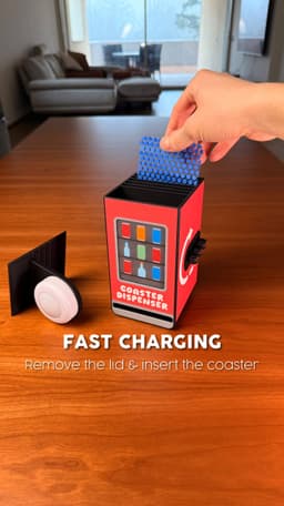 COASTER DISPENSER | For TULLE COASTERS 3d model