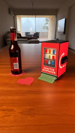 COASTER DISPENSER | For TULLE COASTERS 3d model