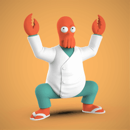 Zoidberg -Futurama 3d model