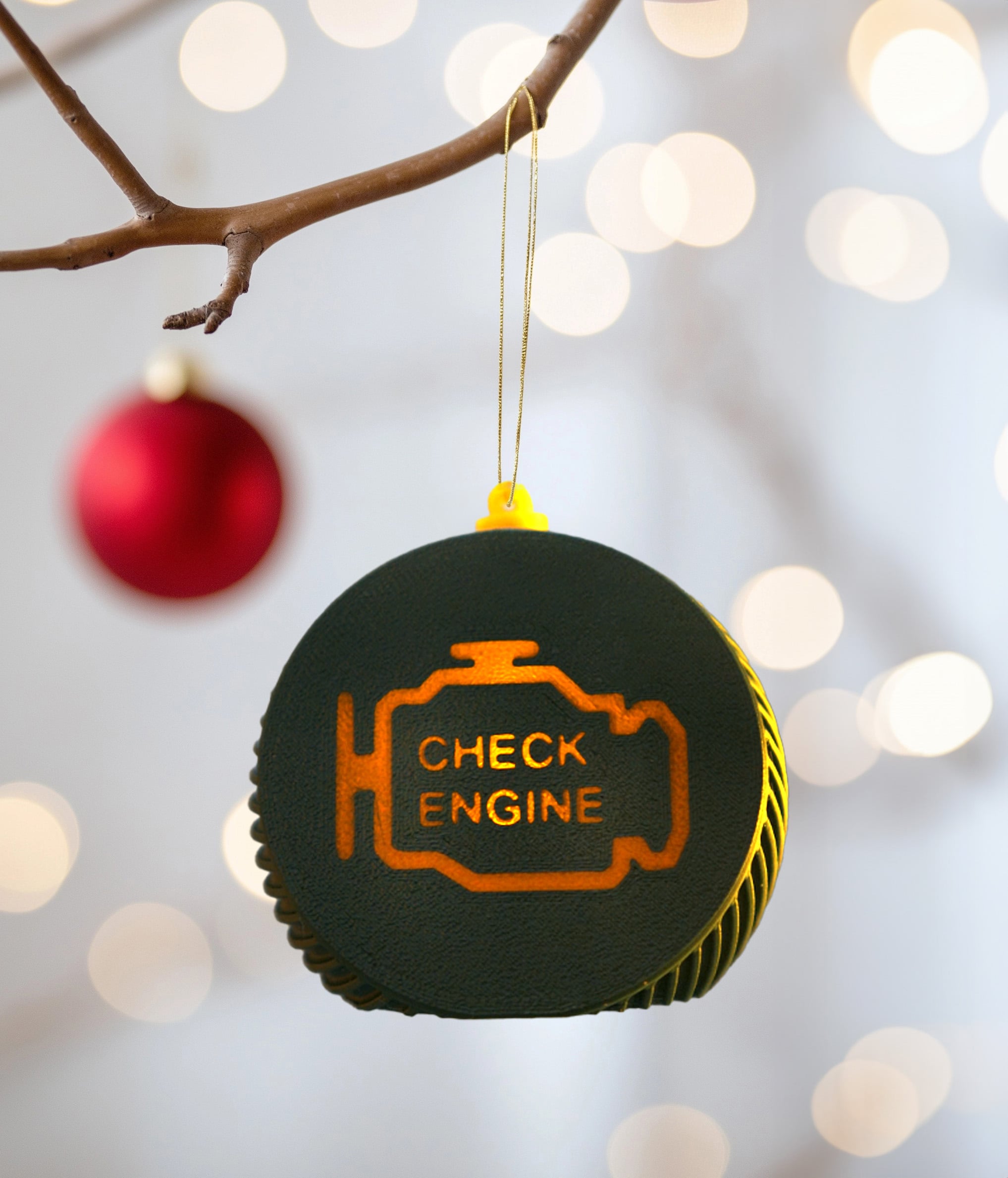 Check Engine Christmas Bauble LED Tea Light 3d model