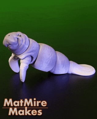 Manatee - Articulated Figure 3d model