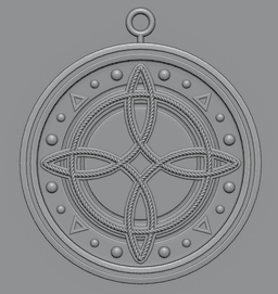 Witch's Knot Pendant V1 3d model