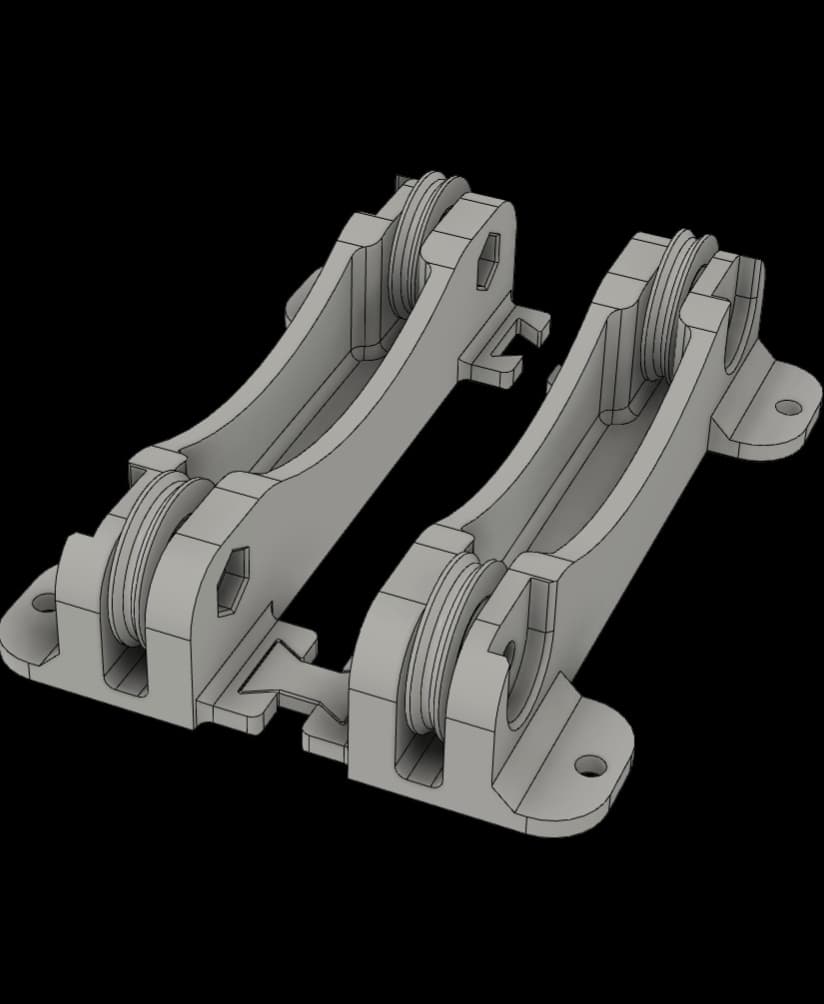 Filament Spool Roller - Filament Spool Roller assembly - 3d model