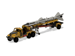 Yellow ZIL SAM Transport Truck 3d model