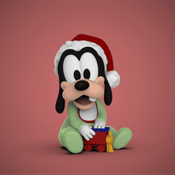 Baby Goofy -Christmas 3d model