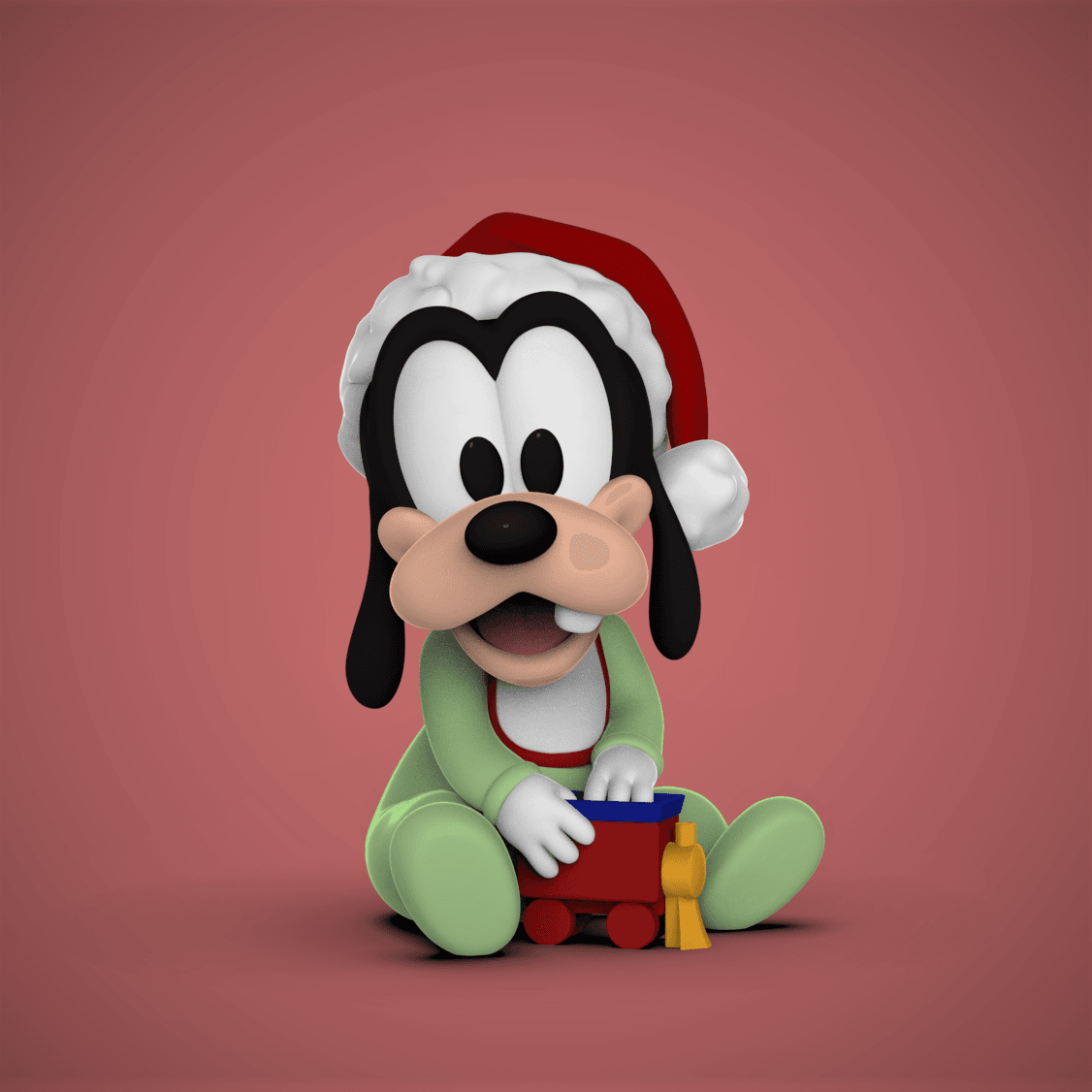 Baby Goofy -Christmas 3d model
