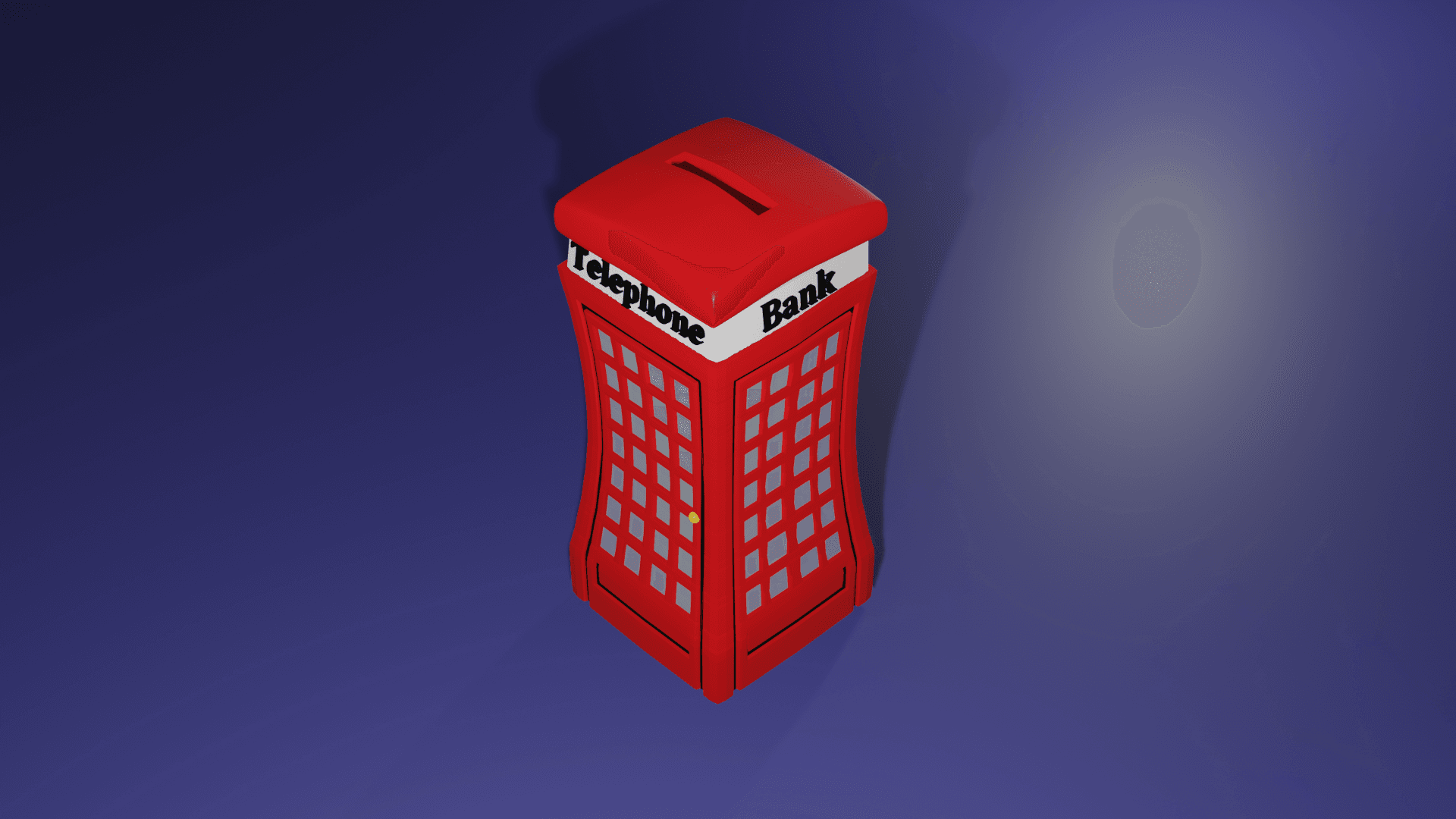 Uk Phone Booth - Piggy Bank 3d model