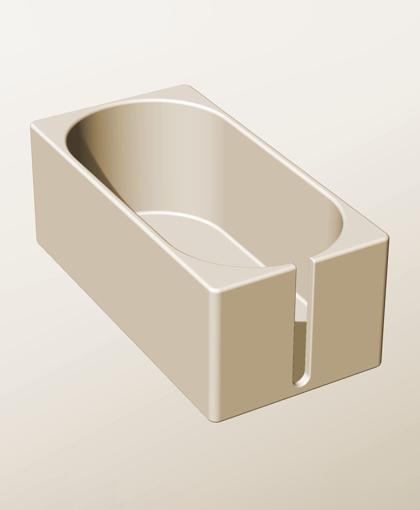 CX96-80-SS Stacking slotted module bin for modern home decor 3d model