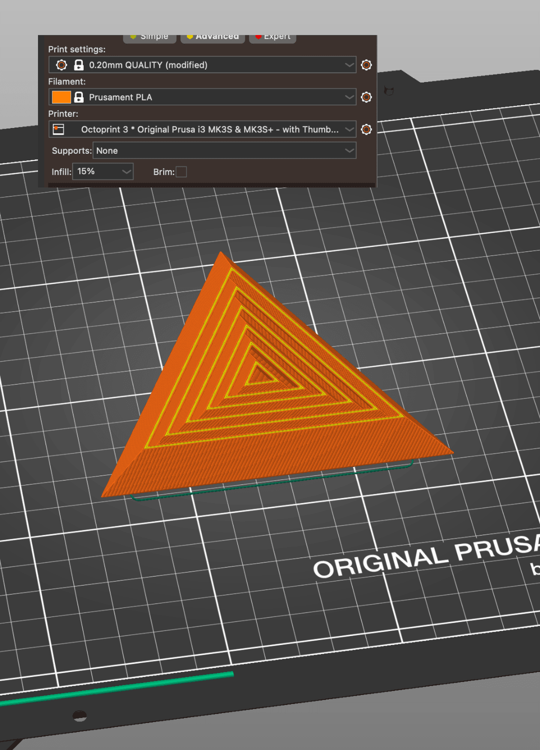 Hypnotic Triangle Fidget toy 3d model