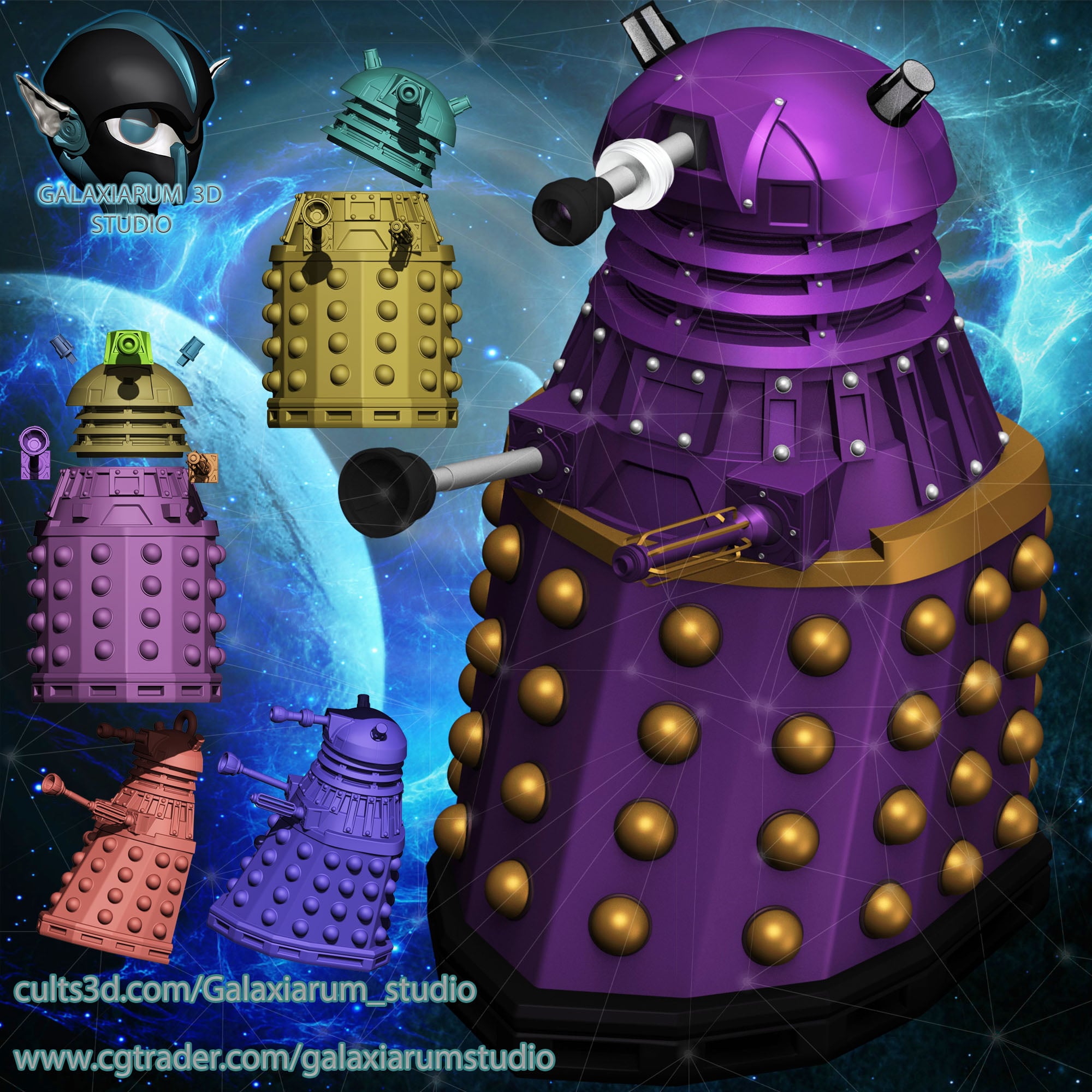 Dalek Complete Pack 3d model