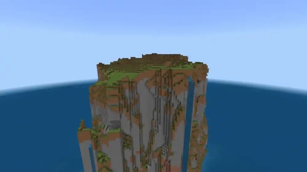 Minecraft Cliff Island 3d model