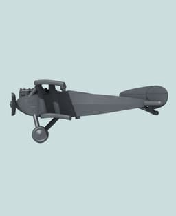 1:144 Fokker D.I 3d model