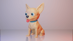 Chihuahua By Colors 3d model