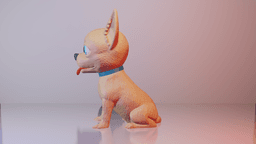 Chihuahua By Colors 3d model