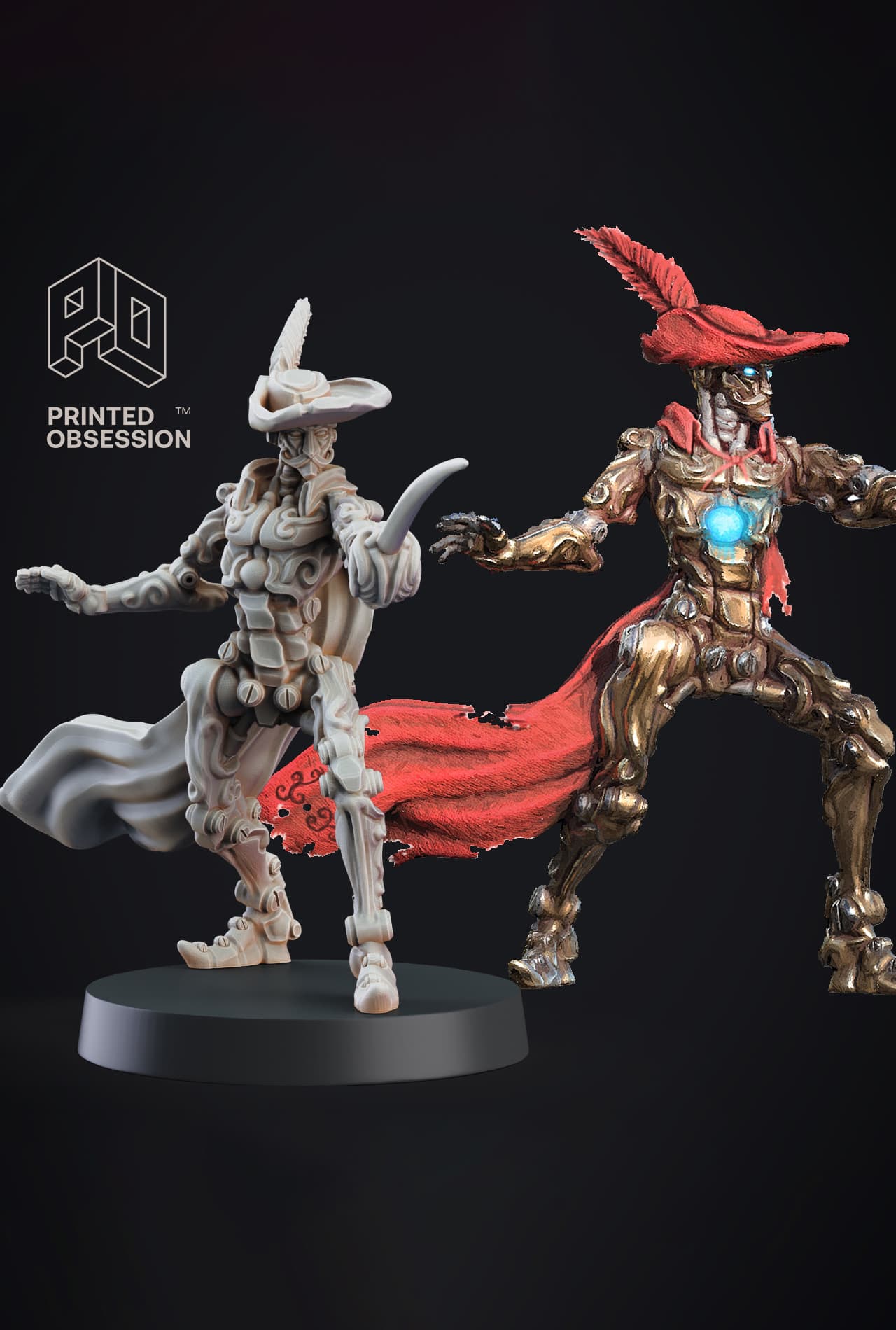 Nimble - Constructs - PRESUPPORTED - Illustrated and Stats - 32mm scale 3d model