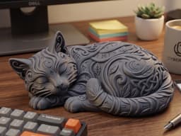 Sleeping Cat Series #2 3d model