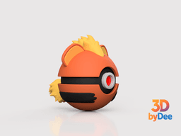 Growlithe Pokeball 3d model