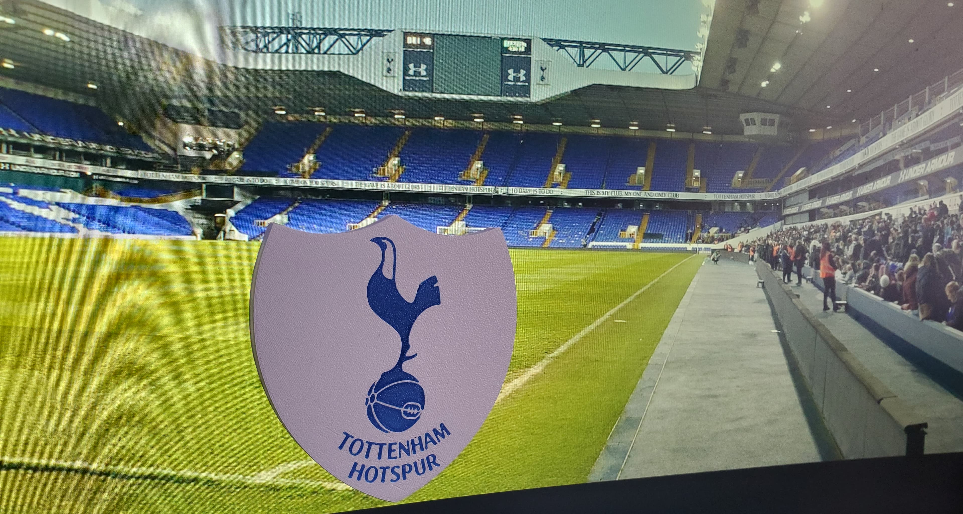 AMS / MMU Tottenham Hotspur FC coaster or plaque 3d model