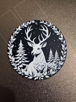 Christmas Stag Decoration 3d model