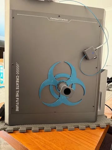 Elegoo Centauri Carbon Biohazard filament shield 3d model