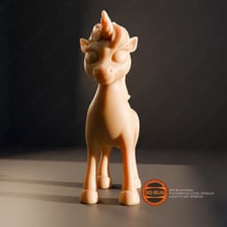 Stylized unicorn 3d model