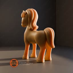 Stylized unicorn 3d model