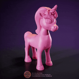 Stylized unicorn 3d model