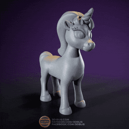 Stylized unicorn 3d model