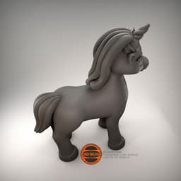 Stylized unicorn 3d model