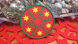 Christmas Coaster - Snow 4 3d model