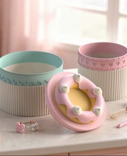 Kawaii Dessert Organizer Set 3d model
