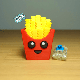 Clicky Fries Buddy (Keycap Fidget Toy) 3d model