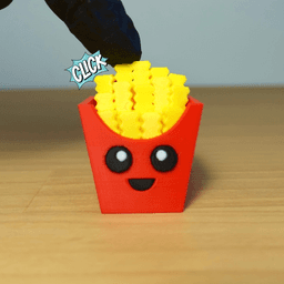 Clicky Fries Buddy (Keycap Fidget Toy) 3d model