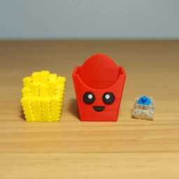 Clicky Fries Buddy (Keycap Fidget Toy) 3d model