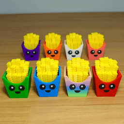 Clicky Fries Buddy (Keycap Fidget Toy) 3d model