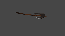 One Handed Battle Axe 3d model