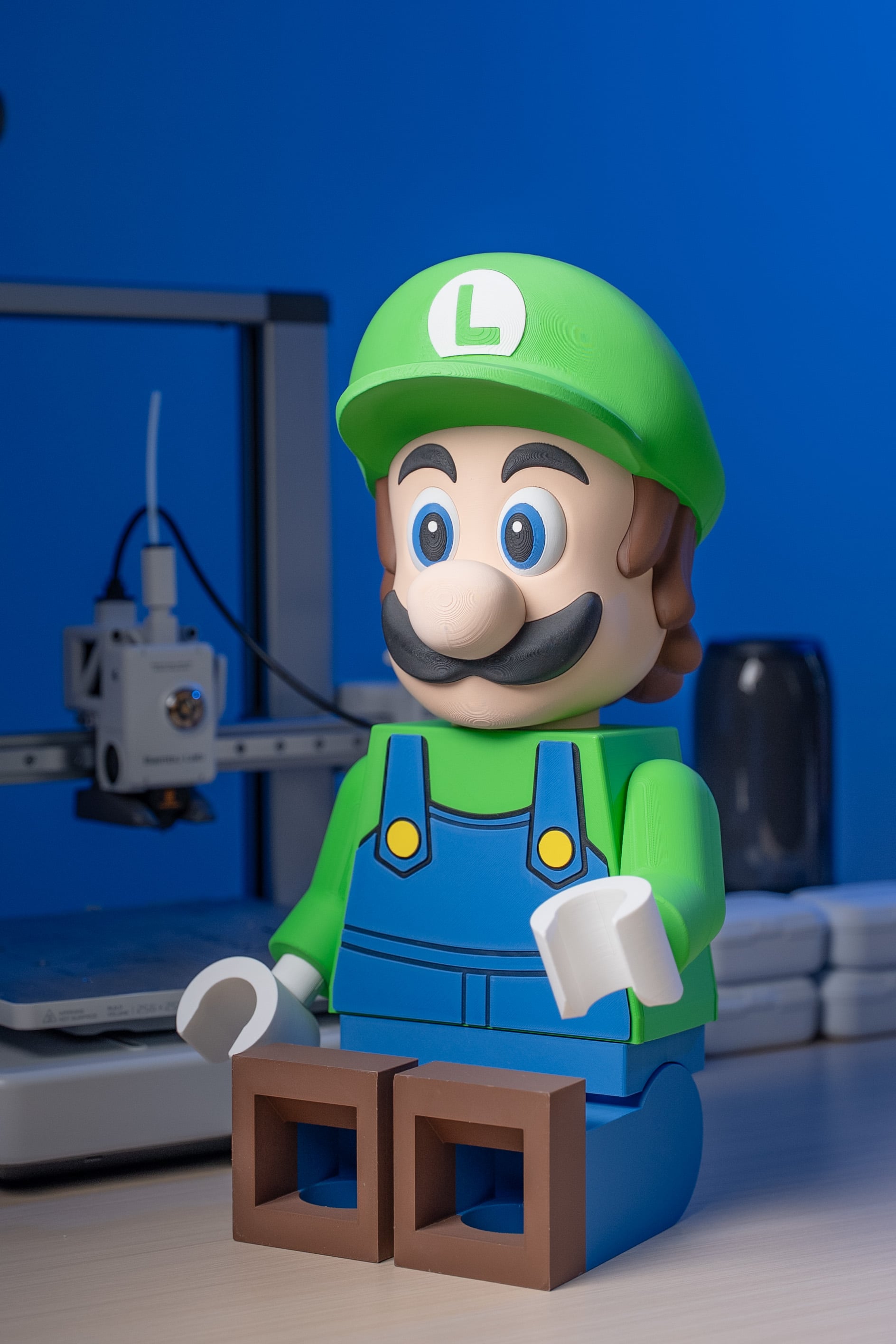 Luigi Modular Figure 3d model