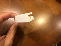 Freezer Glass Shelf Clip 3d model