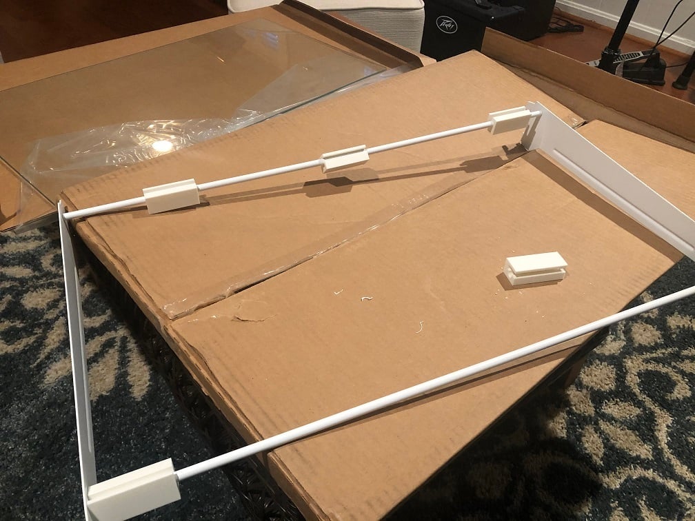 Freezer Glass Shelf Clip 3d model