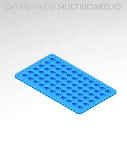 7x12 MU - Point Hole MU - MultiBoard Plate 3d model