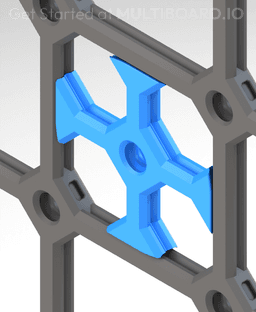 Square Plate Divider Twist Lock 3d model