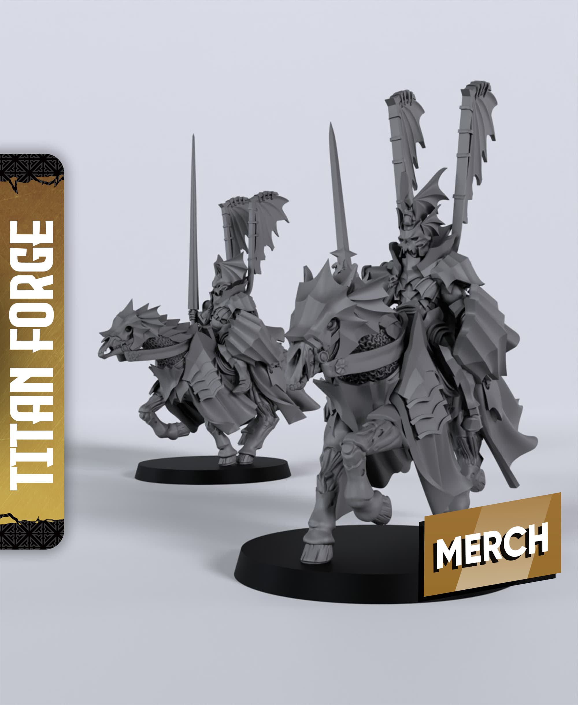 Nightmare Knights - With Free Dragon - 5e DnD Inspired for RPG and Wargamers 3d model