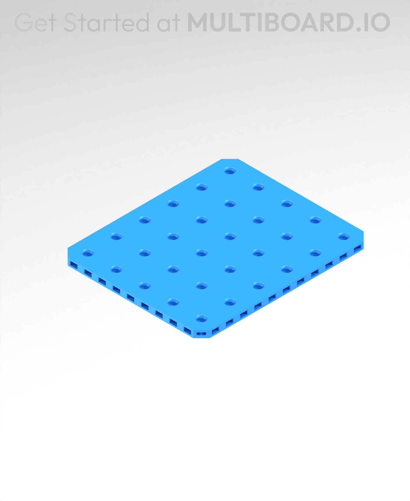 6x5 MU - Small Thread Offset MU - MultiBoard Plate 3d model