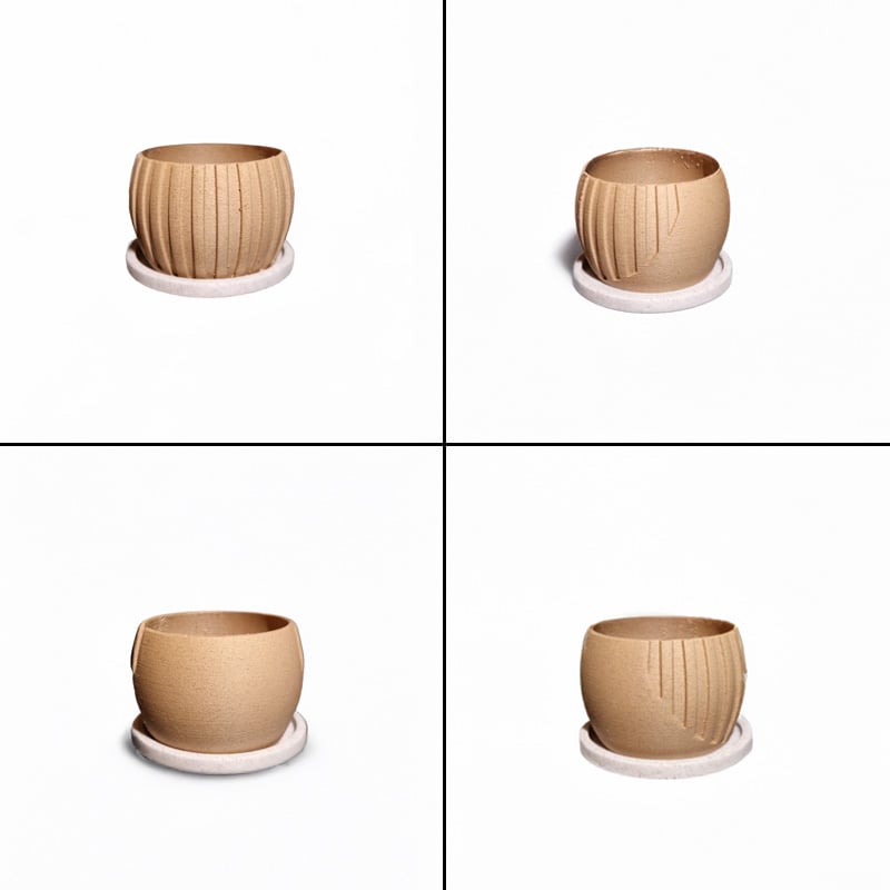 Ridged planter 3d model