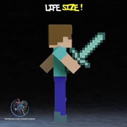 Life-Size Steve 3D Printer File STL 3d model