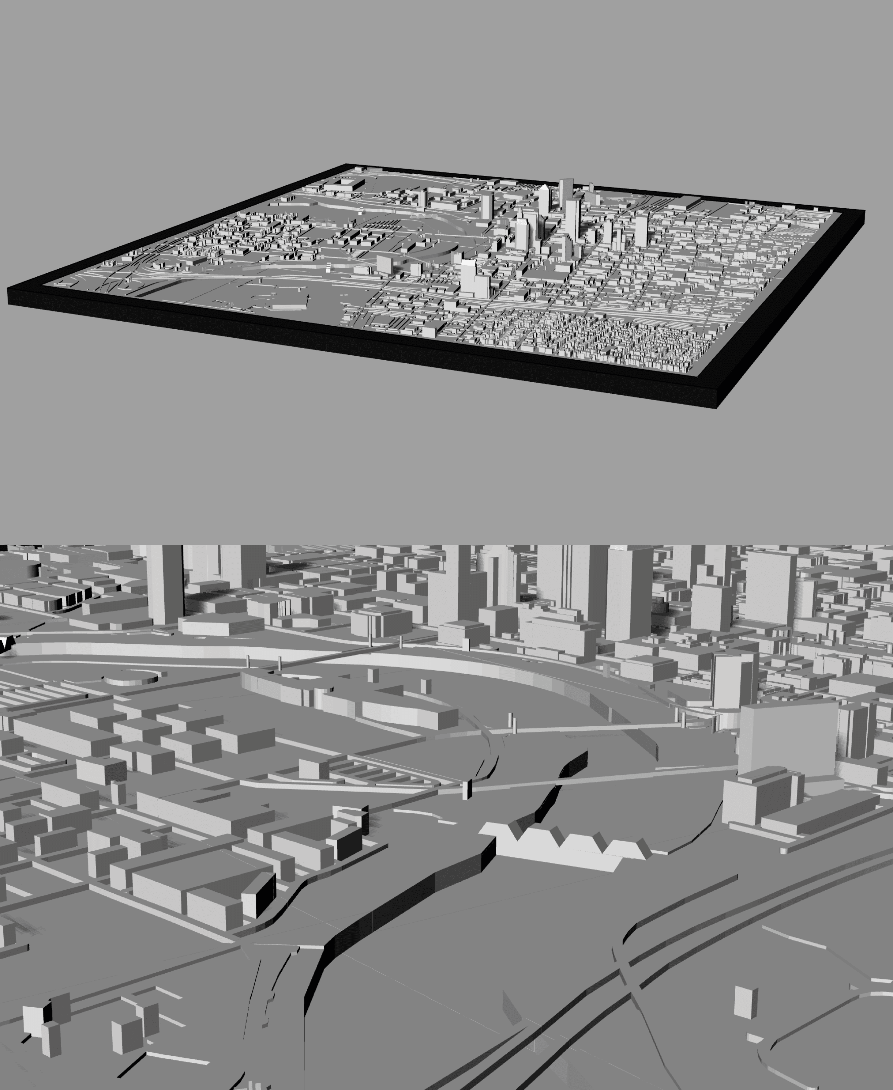 COLUMBUS, Skyline, 3D map 3d model