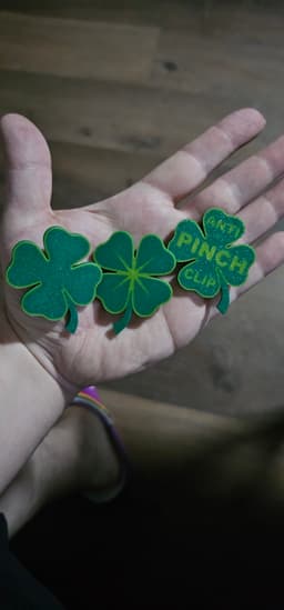St. Patrick's Day Clover Clip 3d model