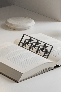 Star Bookmark, Creative Bookmark, Gift Idea 3d model