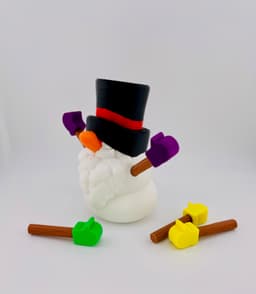 Snowman Gnome Set 3d model
